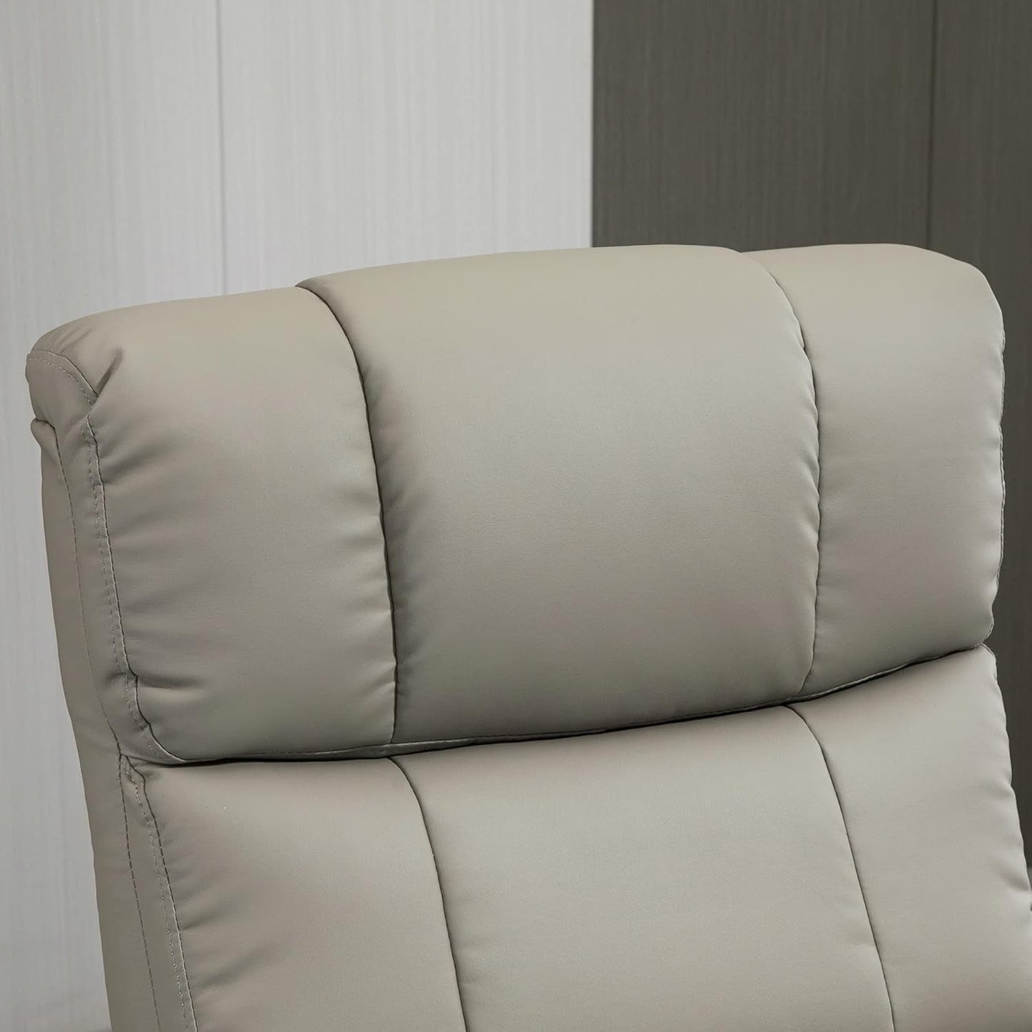 Massage Recliner Chair with Ottoman, Swivel Recliner and Footrest,