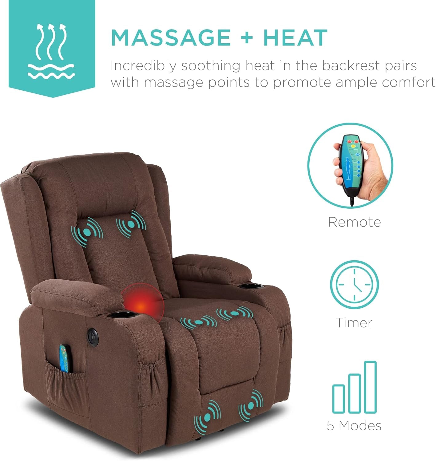 Modern Linen Electric Power Lift Chair, Recliner Massage Chair,