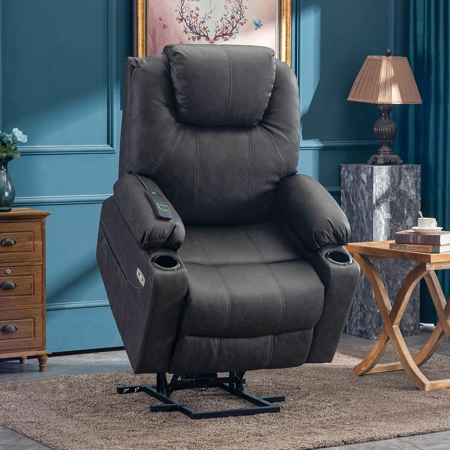 Electric Power Lift Recliner Chair Sofa with Massage and Heat for