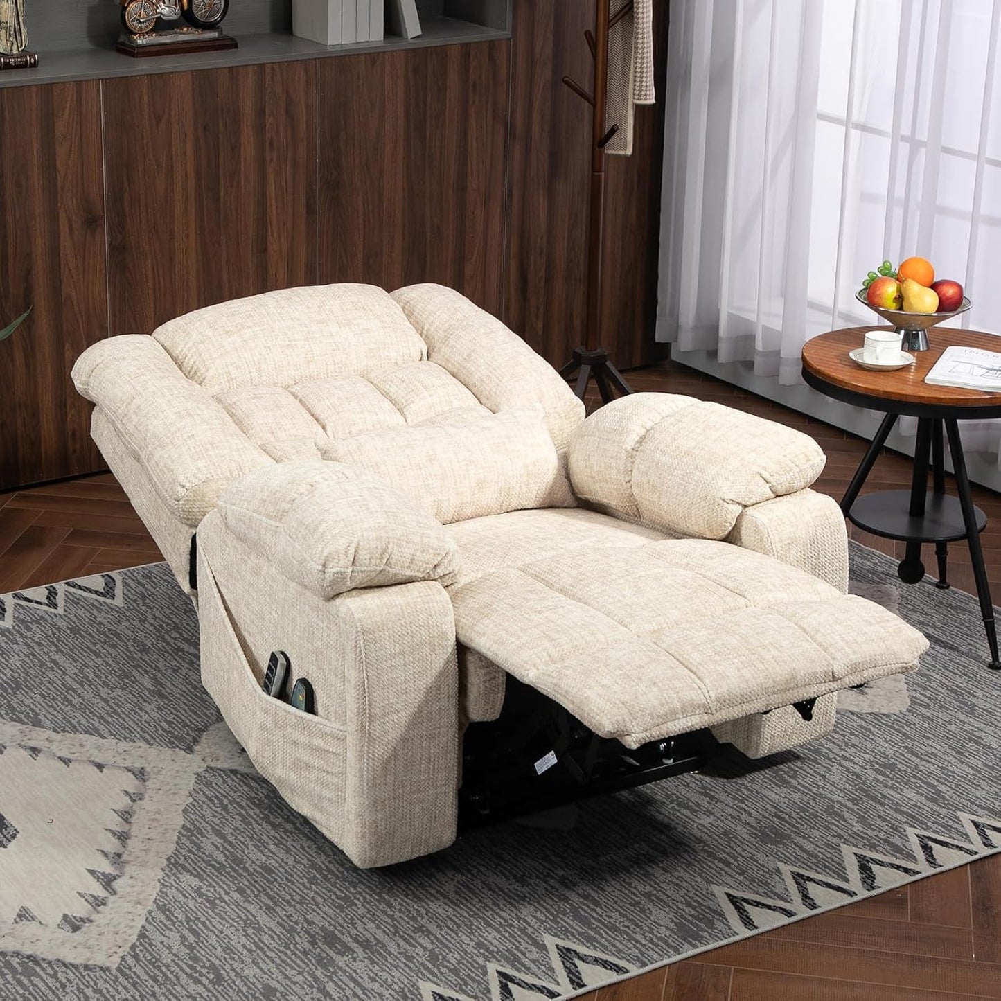 Power Lift Recliner Chair for Elderly with Massage and Heat, 4-Motor
