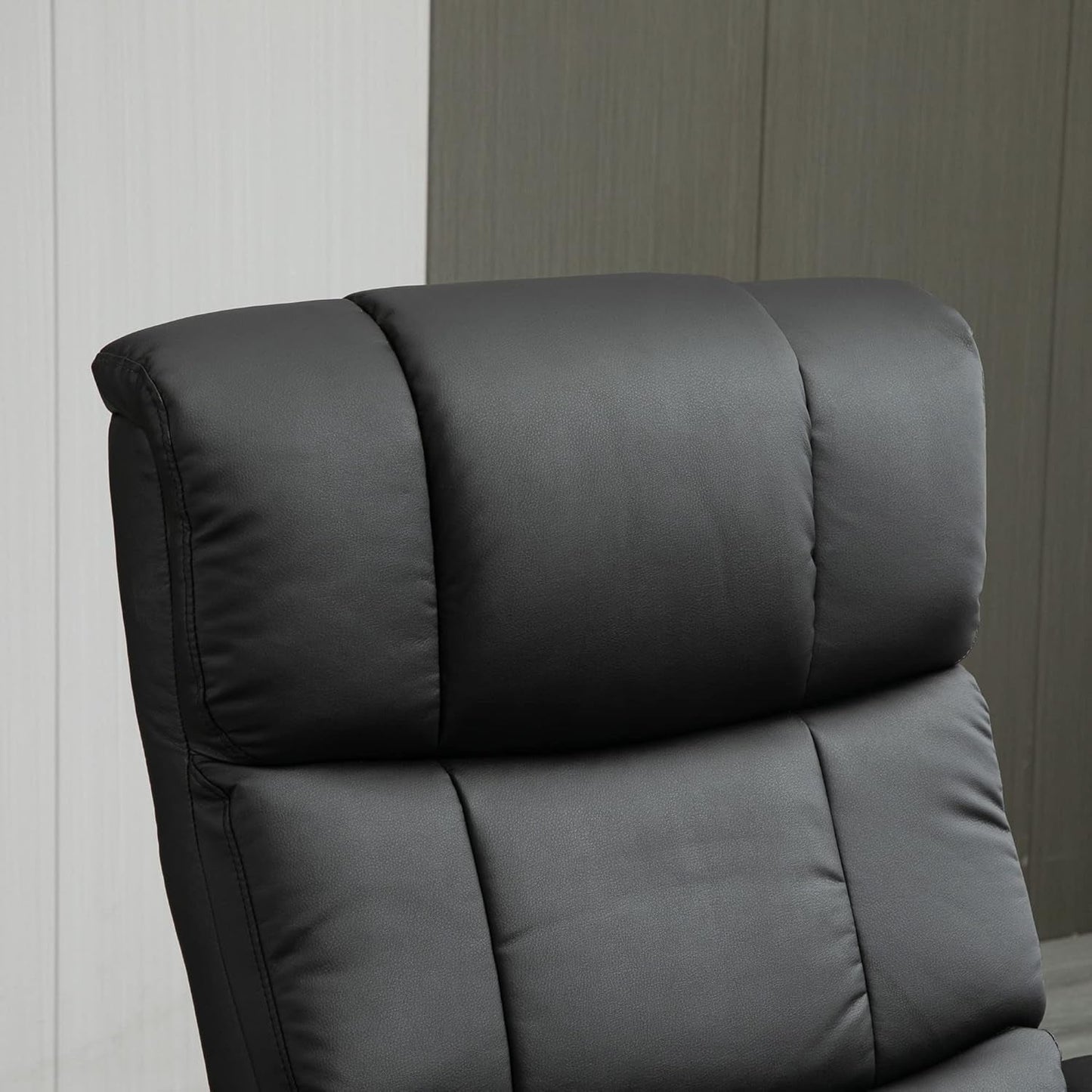 Massage Recliner Chair with Ottoman, Swivel Recliner and Footrest,