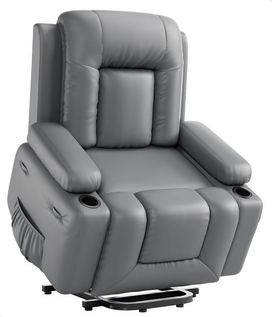 Power Lift Recliner Chair - Heat and Massage, Adjustable Back and
