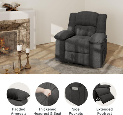 XRC2 Swivel Rocker Recliner Chair for Adults - Massage Reclining Chair