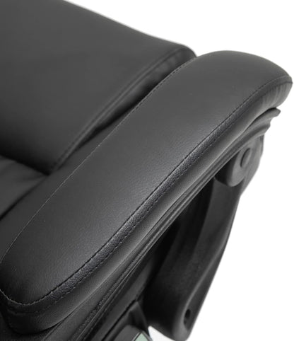 High Back Massage Office Chair with 6 Vibration Points, PU Leather