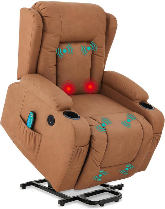 PU Leather Electric Power Lift Chair, Recliner Massage Chair,