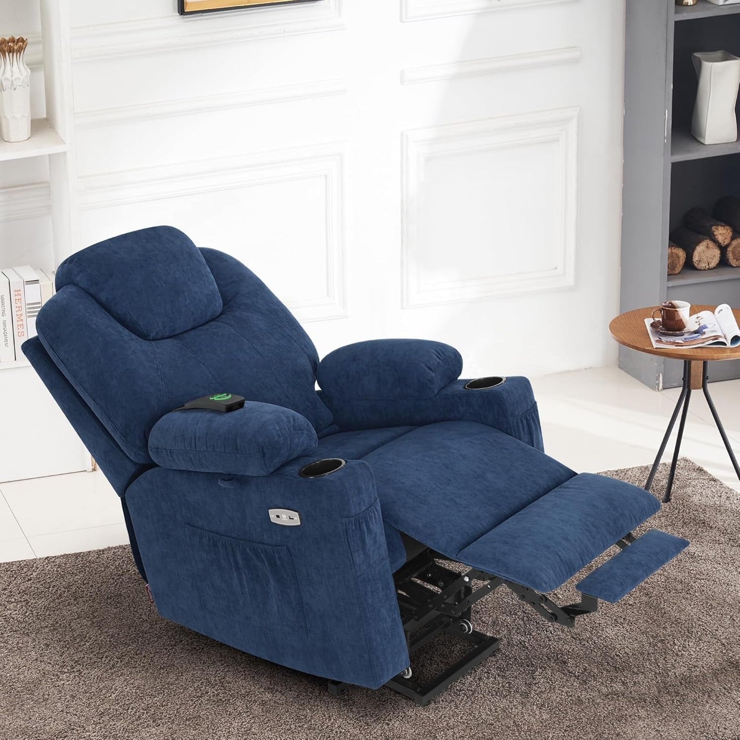 Small Power Lift Recliner Chair Sofa with Massage and Heat for Petite