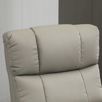 Massage Recliner Chair with Ottoman, Swivel Recliner and Footrest,