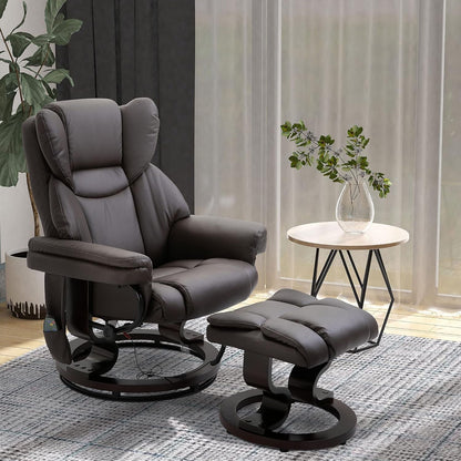Massage Recliner Chair with Ottoman Footrest, 10 Vibration Points,