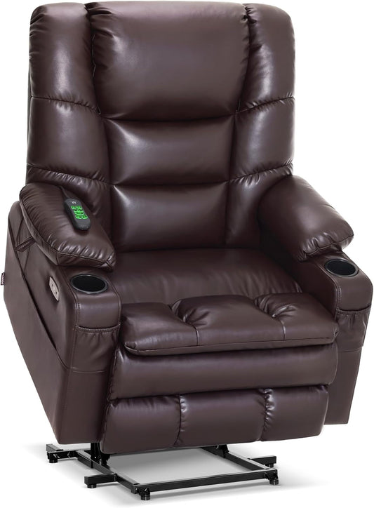 Dual Motor Power Lift Recliner Chair with Massage and Dual Heating,