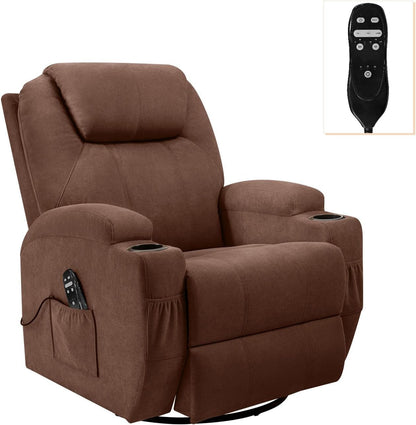 Rocking Chair Recliner Chair with Massage Swivel Ergonomic Lounge