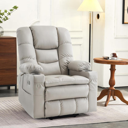 Dual Motor Power Lift Recliner Chair with Massage and Dual Heating,