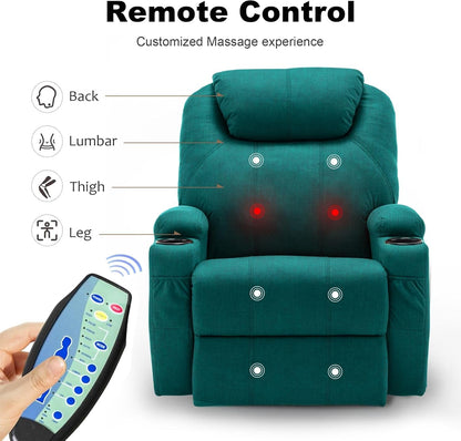 Recliner Chair, Rocking Recliner Chair for Adults with Massage and
