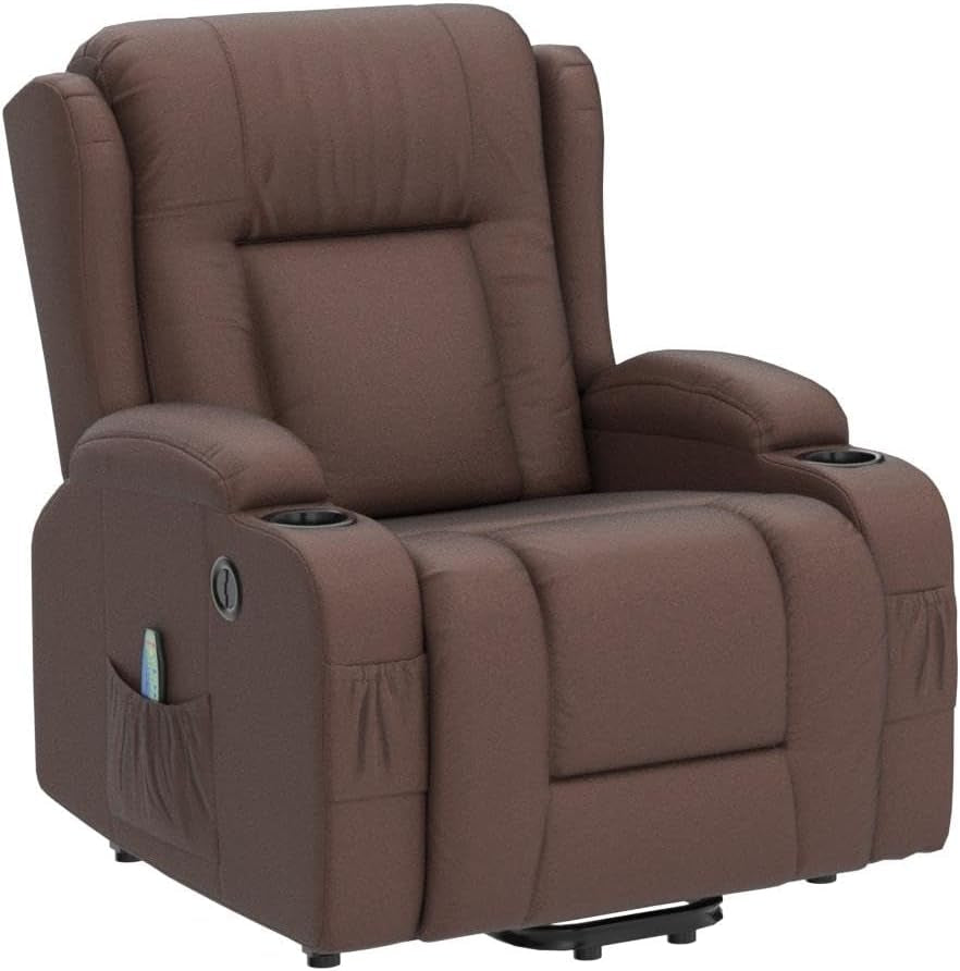 Modern Linen Electric Power Lift Chair, Recliner Massage Chair,