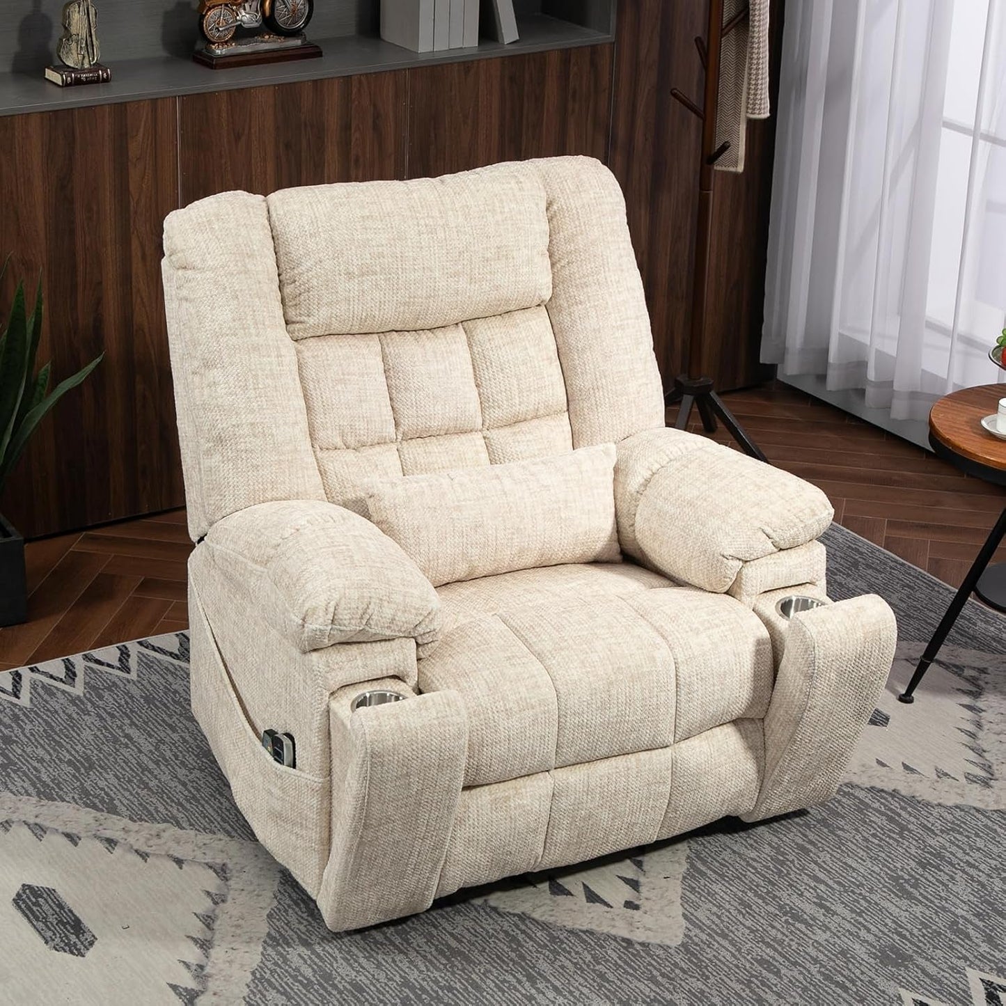 Power Lift Recliner Chair for Elderly with Massage and Heat, 4-Motor