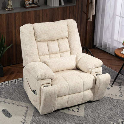 Power Lift Recliner Chair for Elderly with Massage and Heat, 4-Motor