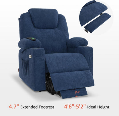 Small Power Lift Recliner Chair Sofa with Massage and Heat for Petite