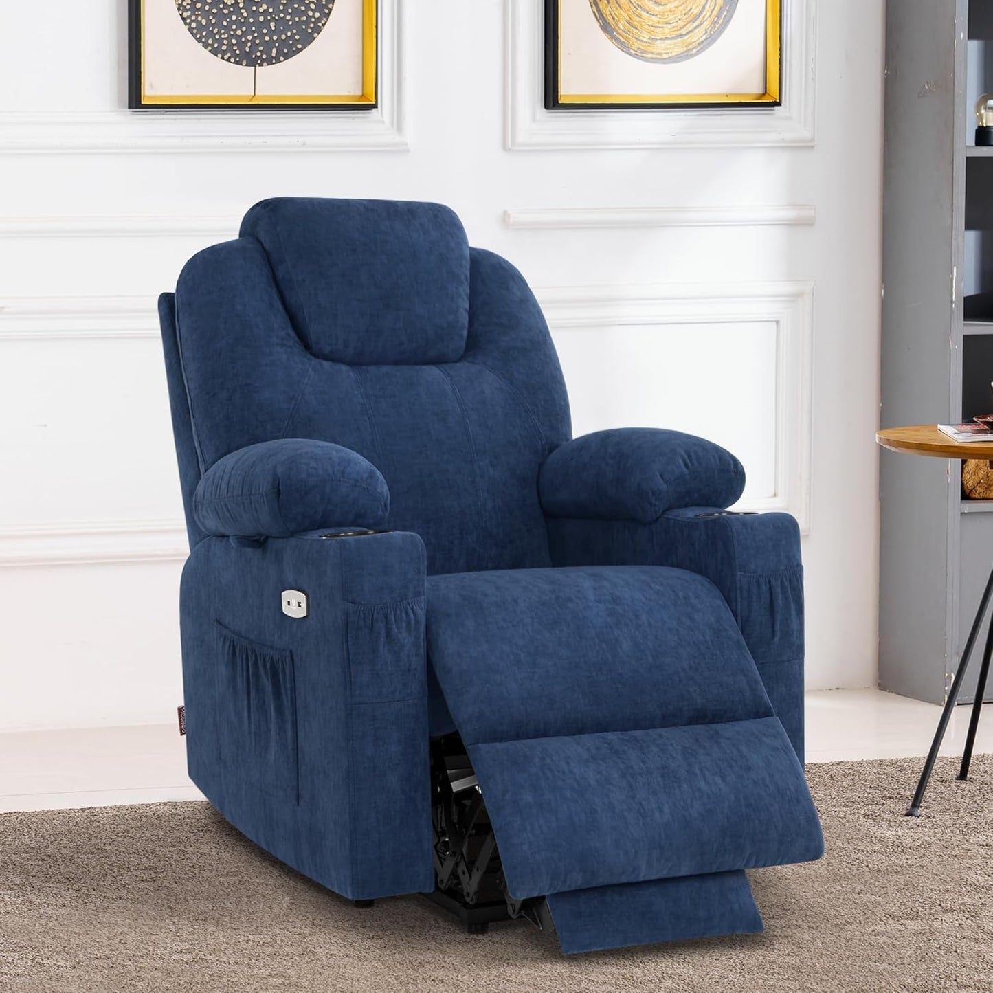 Small Power Lift Recliner Chair Sofa with Massage and Heat for Petite