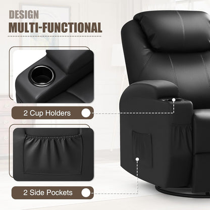 Recliner Chair, Rocking Massage Chairs, Home Reclining Sofa Chair, PU