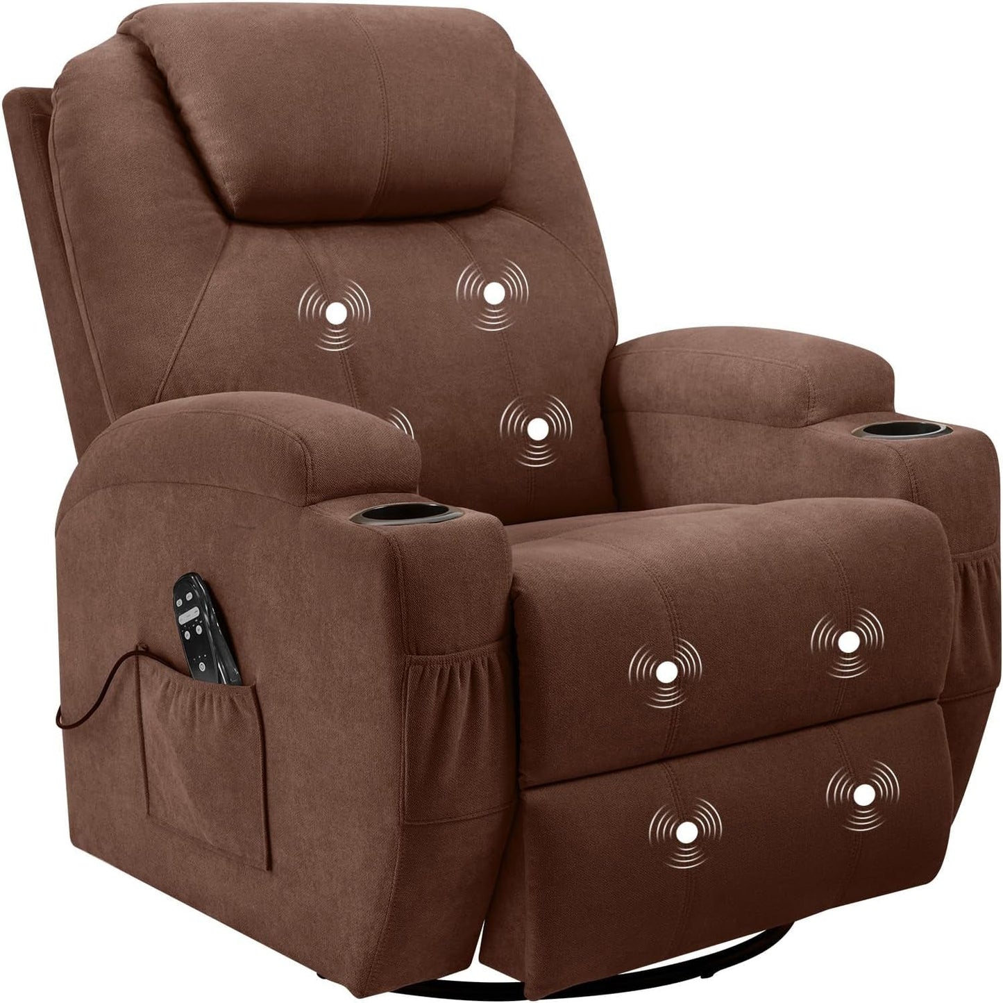 Rocking Chair Recliner Chair with Massage Swivel Ergonomic Lounge