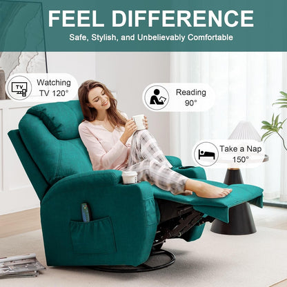 Recliner Chair, Rocking Recliner Chair for Adults with Massage and
