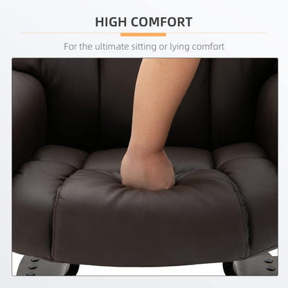 Massage Recliner Chair with Ottoman Footrest, 10 Vibration Points,