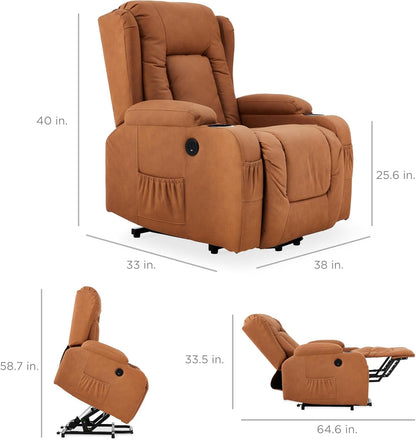 PU Leather Electric Power Lift Chair, Recliner Massage Chair,