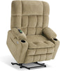 Large Dual Motor Power Lift Recliner Chair Sofa with Massage and Heat