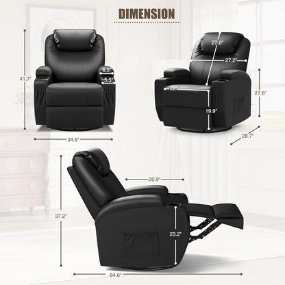 Recliner Chair, Rocking Massage Chairs, Home Reclining Sofa Chair, PU