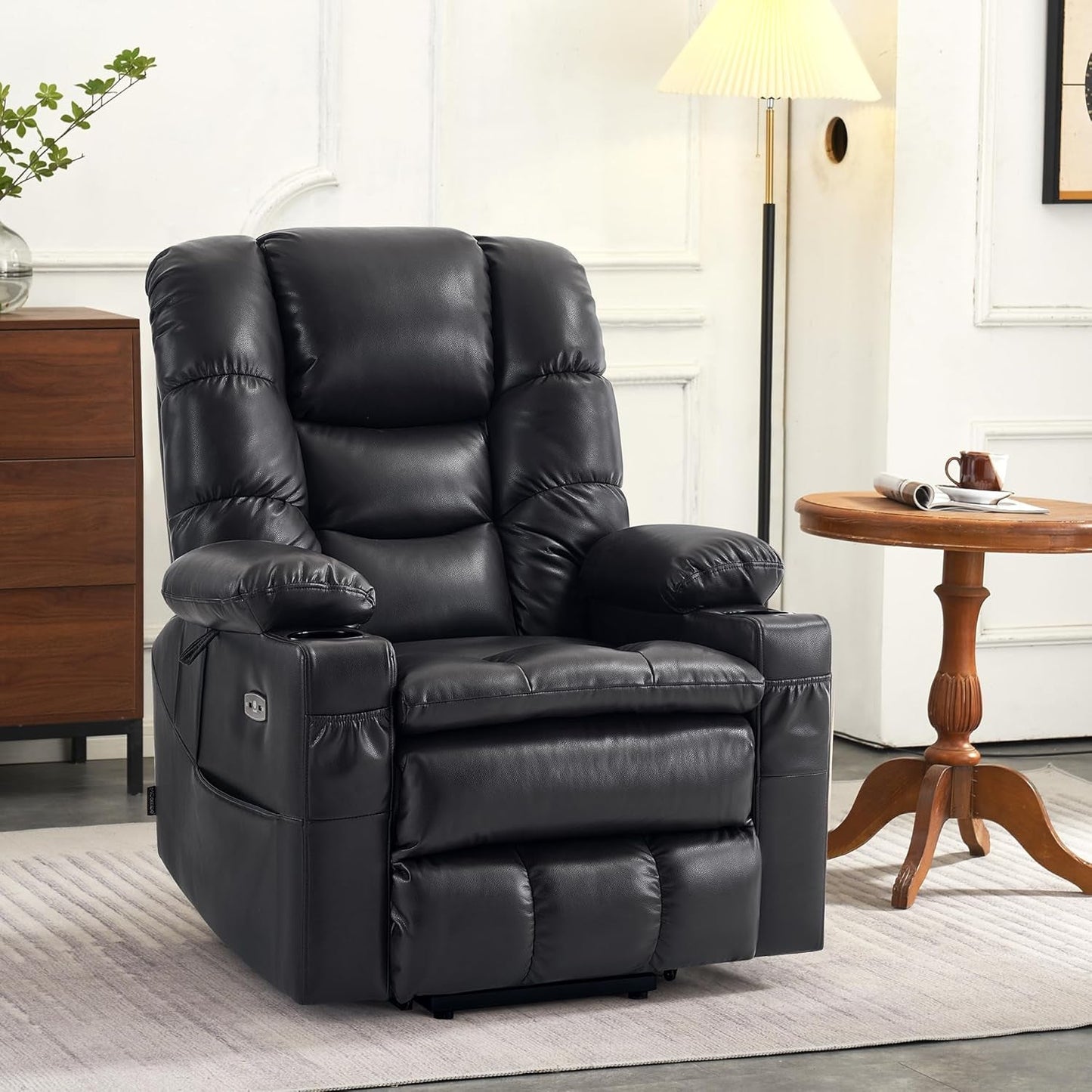 Dual Motor Power Lift Recliner Chair with Massage and Dual Heating,