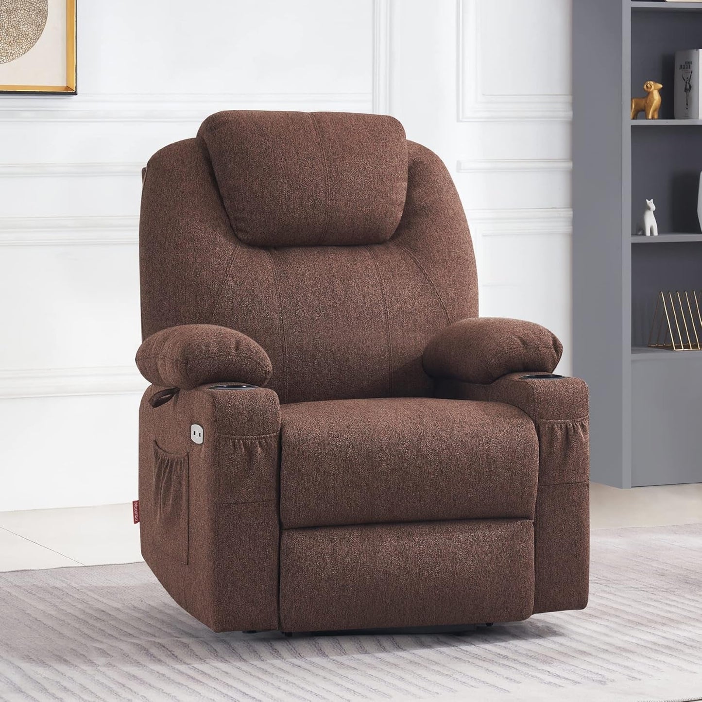 Small Power Lift Recliner Chair Sofa with Massage and Heat for Petite