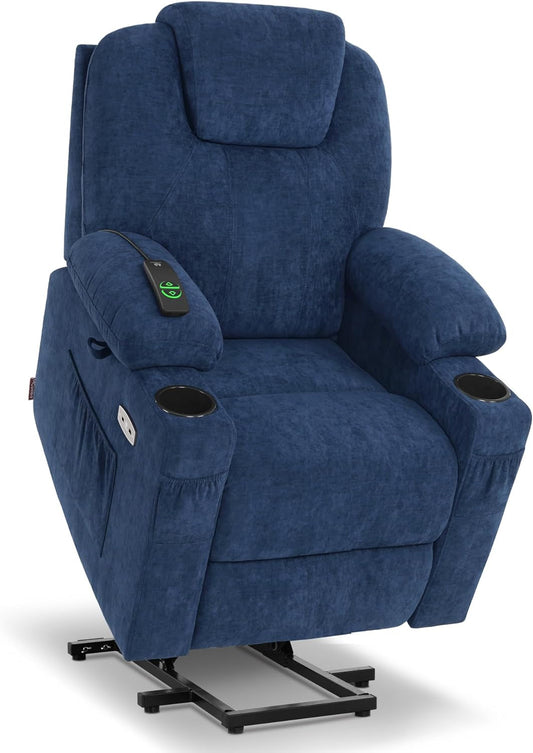 Small Power Lift Recliner Chair Sofa with Massage and Heat for Petite