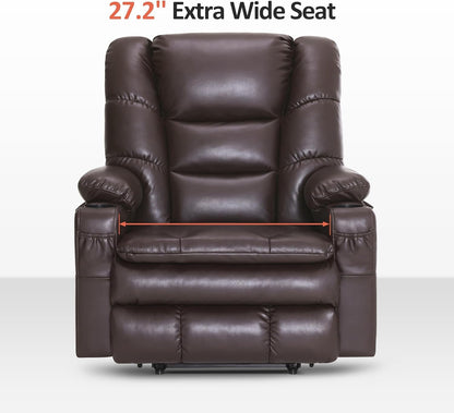 Dual Motor Power Lift Recliner Chair with Massage and Dual Heating,